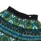 Xhilaration Blue and Green Pattern Mini Skirt Age 10