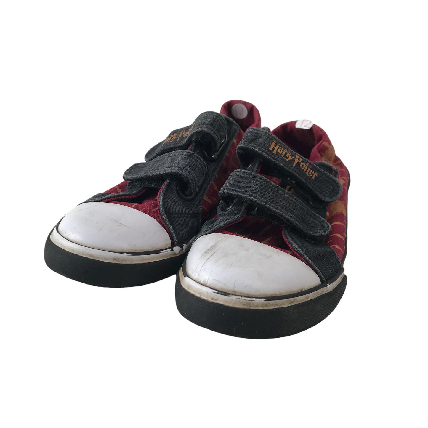 George Harry Potter Burgundy Canvas Trainers Shoe Size 12 (jr)