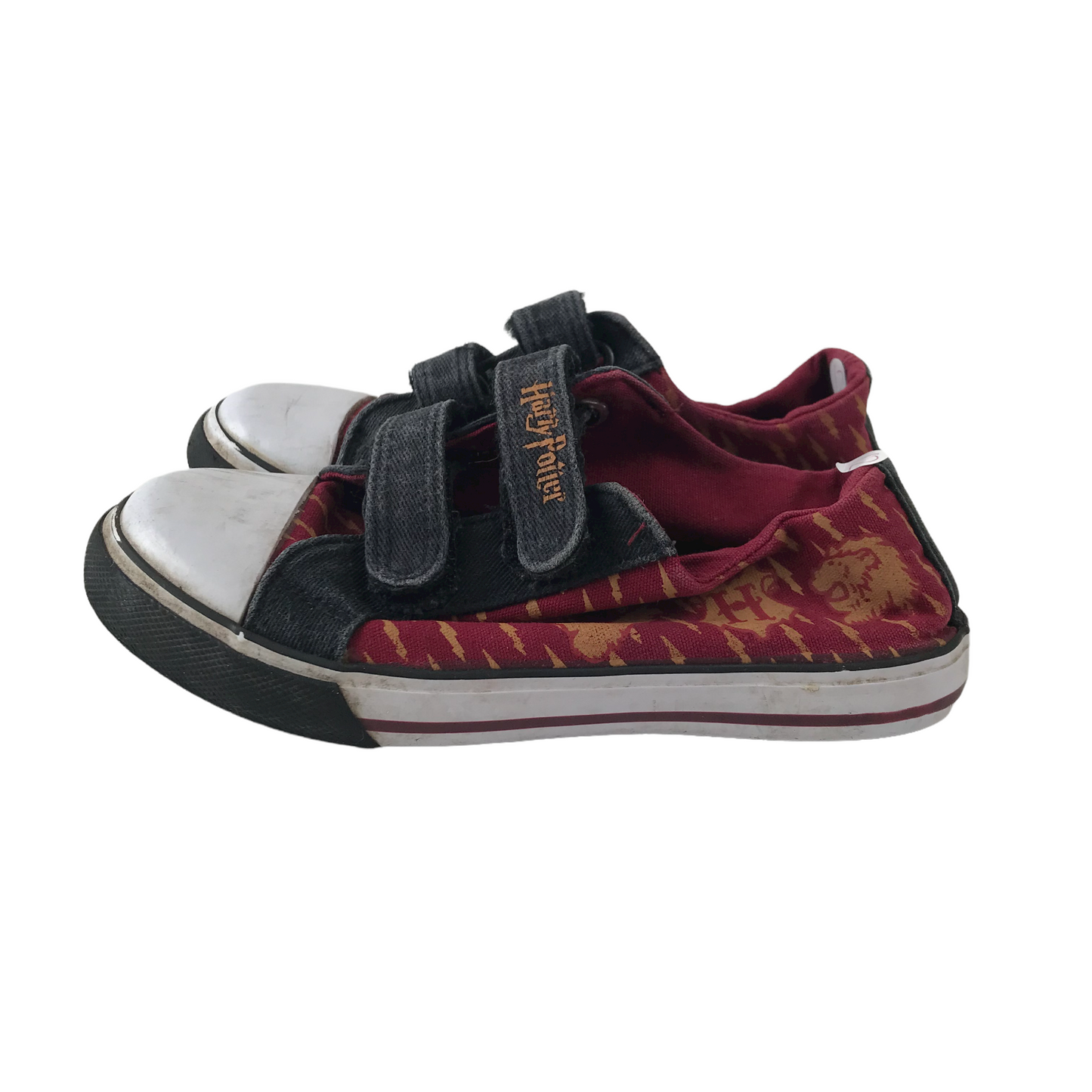 George Harry Potter Burgundy Canvas Trainers Shoe Size 12 (jr)