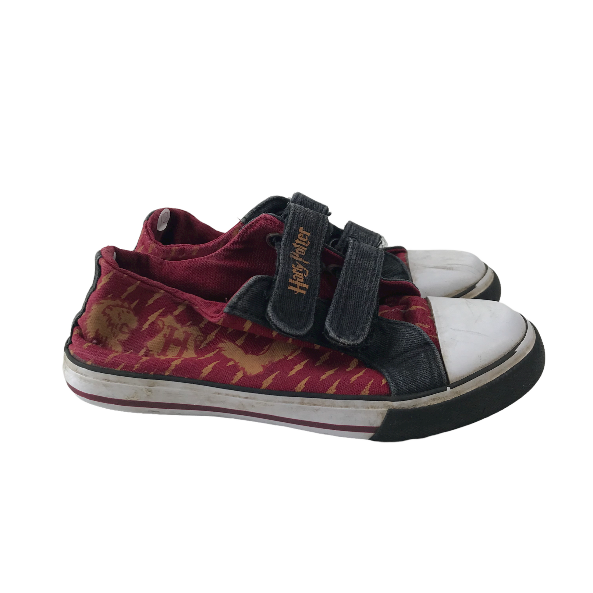 George Harry Potter Burgundy Canvas Trainers Shoe Size 12 jr ApparelXchange CIC