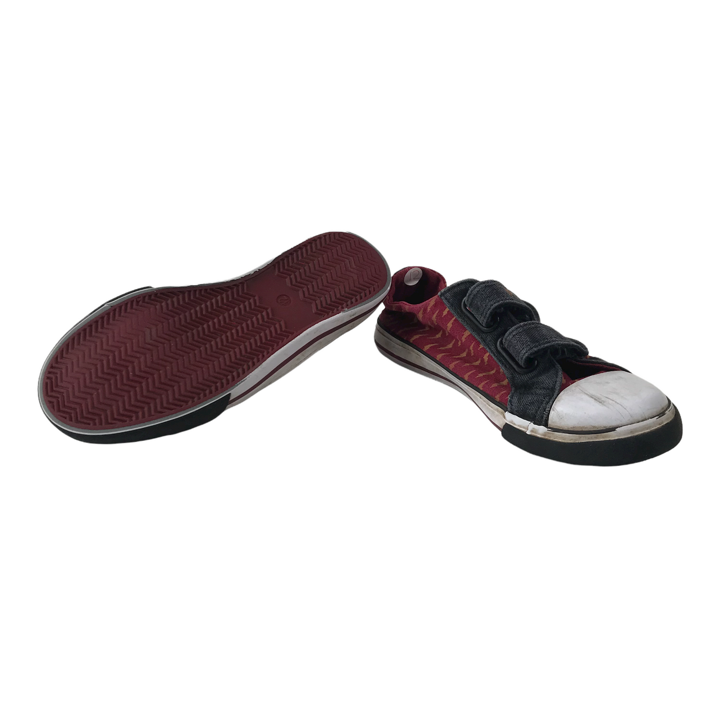 George Harry Potter Burgundy Canvas Trainers Shoe Size 12 (jr)