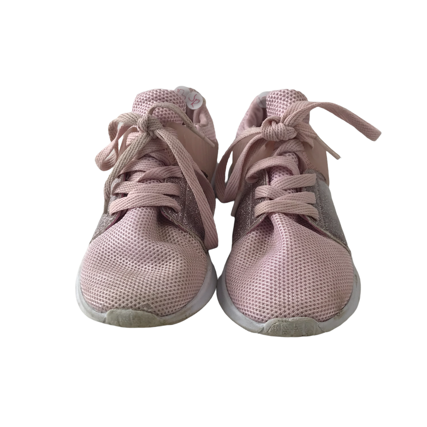 Light Pink Sparkle Detail Trainers Shoe Size 13 (jr)