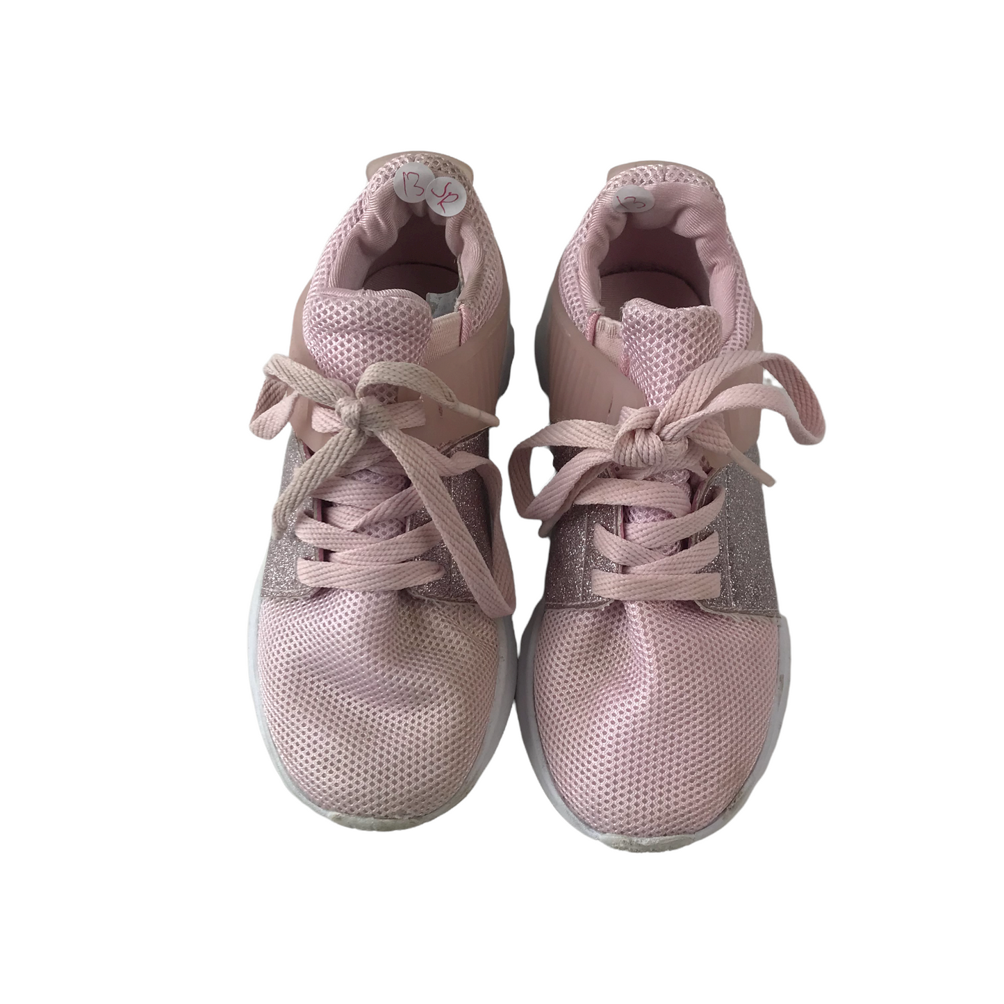 Light Pink Sparkle Detail Trainers Shoe Size 13 (jr)