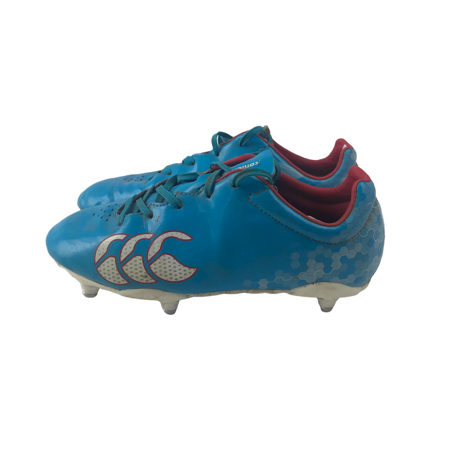 Canterbury Bright Blue Rugby Boots Shoe Size 3