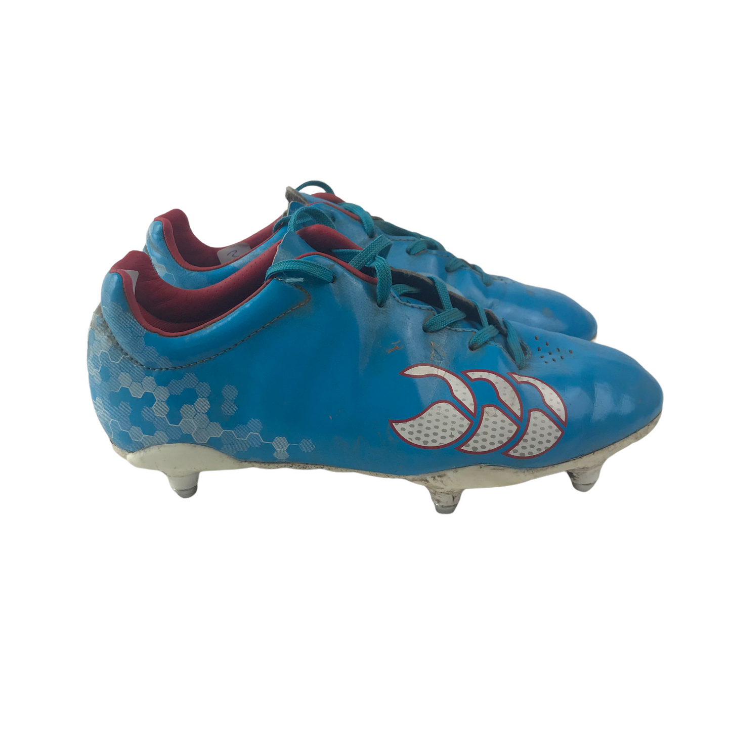 Canterbury Bright Blue Rugby Boots Shoe Size 3