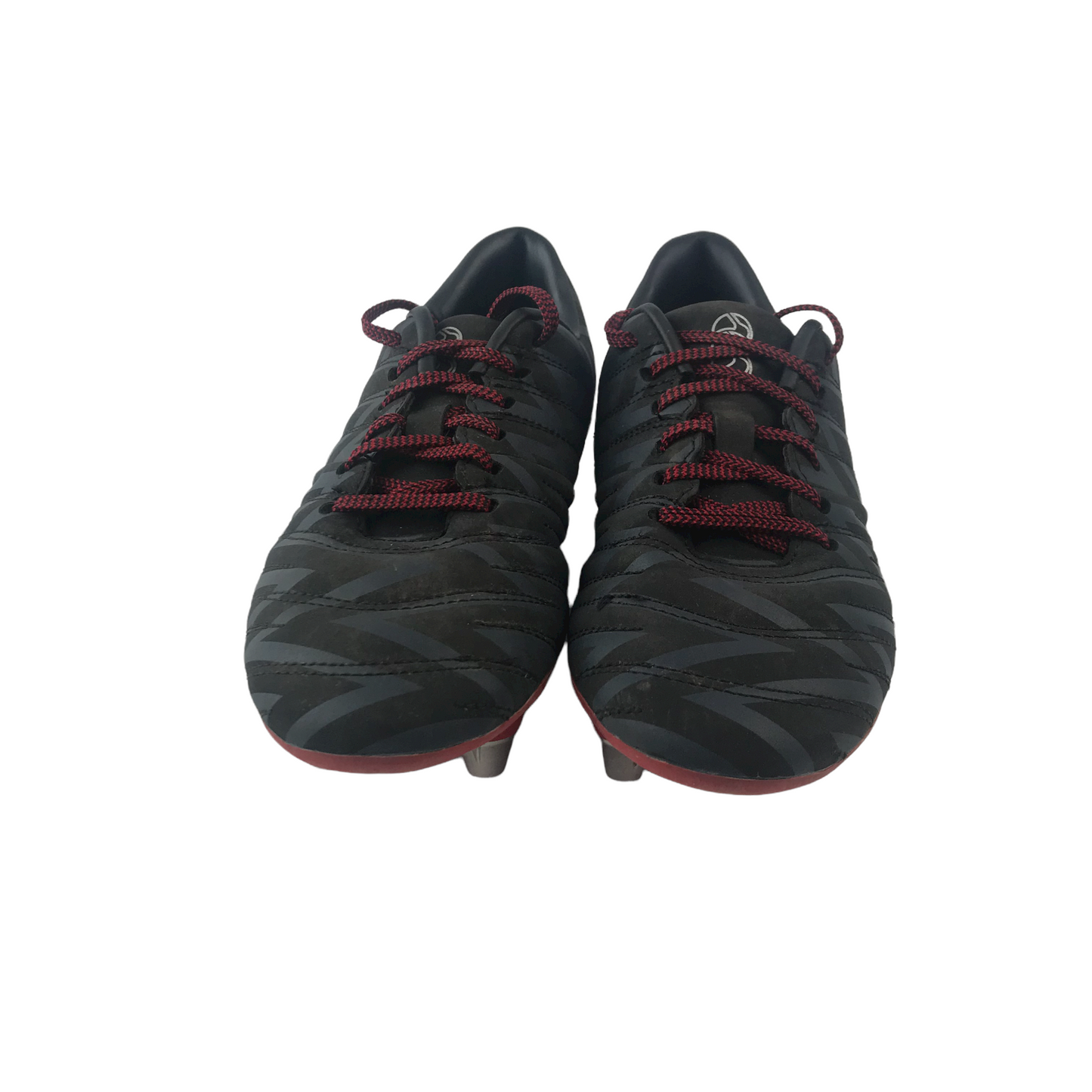 Canterbury Black Grey and Red Rugby Boots Shoe Size 3