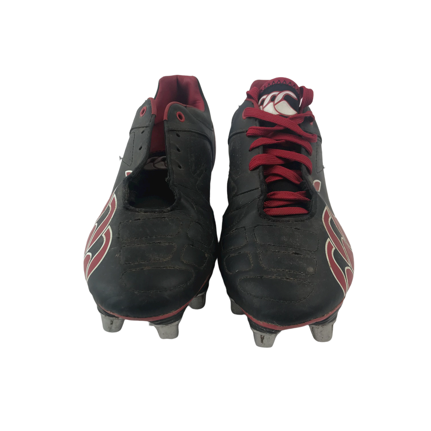 Canterbury Black and Red Rugby Boots Shoe Size 8