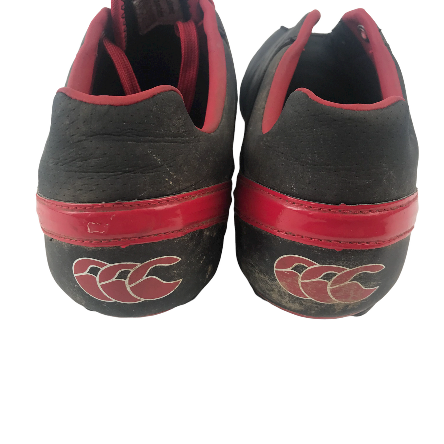 Canterbury Black and Red Rugby Boots Shoe Size 8