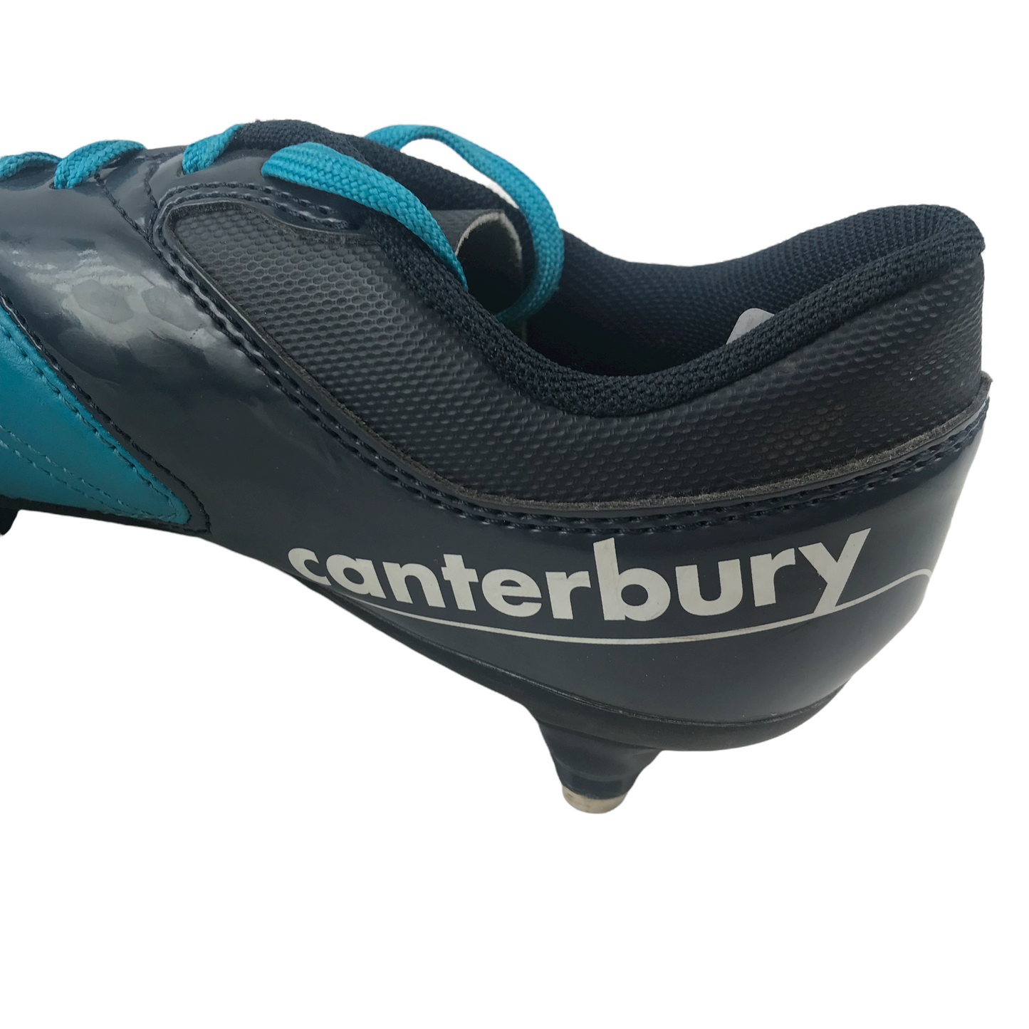 Canterbury Bright Blue and Navy Rugby Boots Shoe Size 4