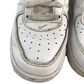 Nike Air Force One Trainers Shoe Size 1 white plain with laces