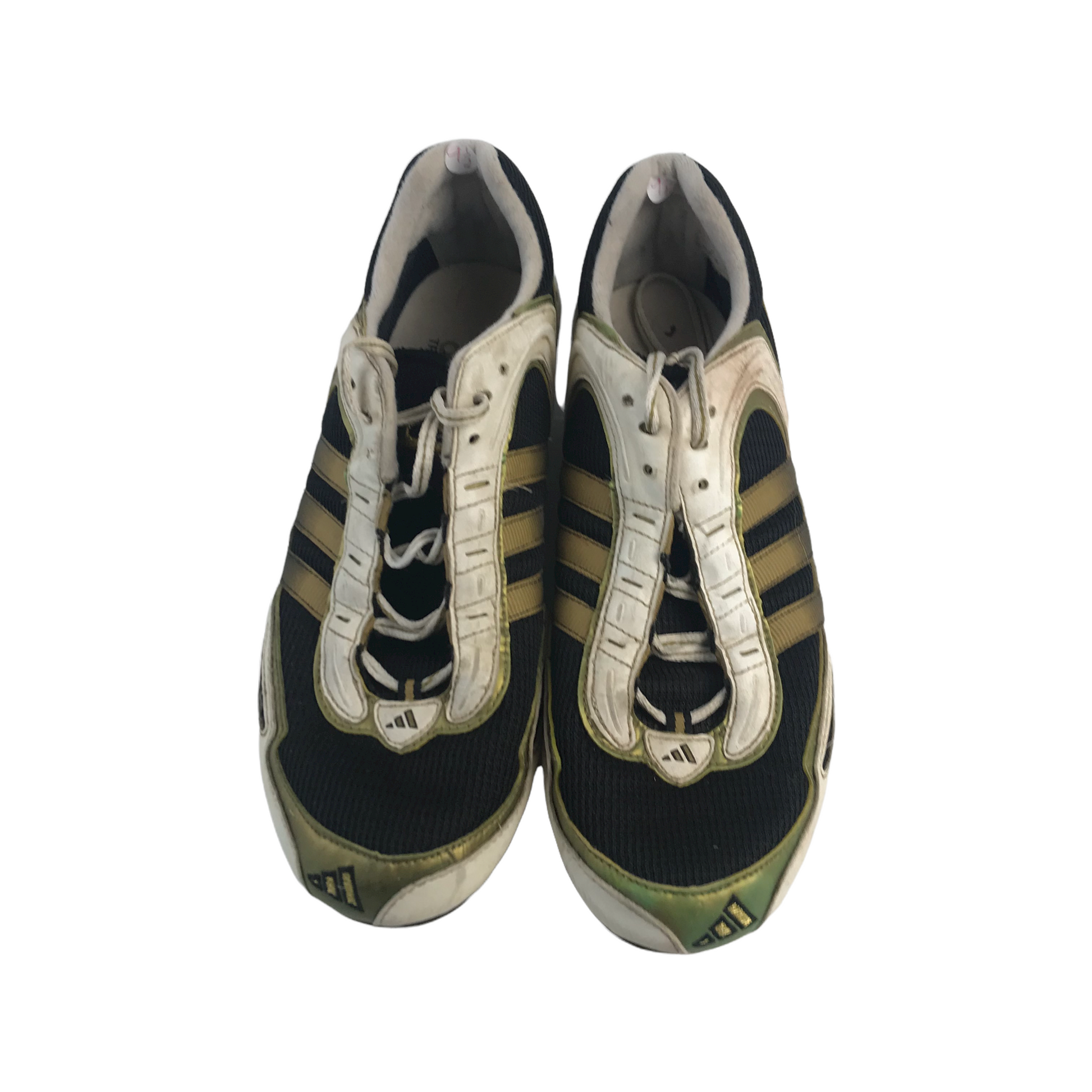 Adidas Black Gold and White Track and Field Spikes Trainers Shoe