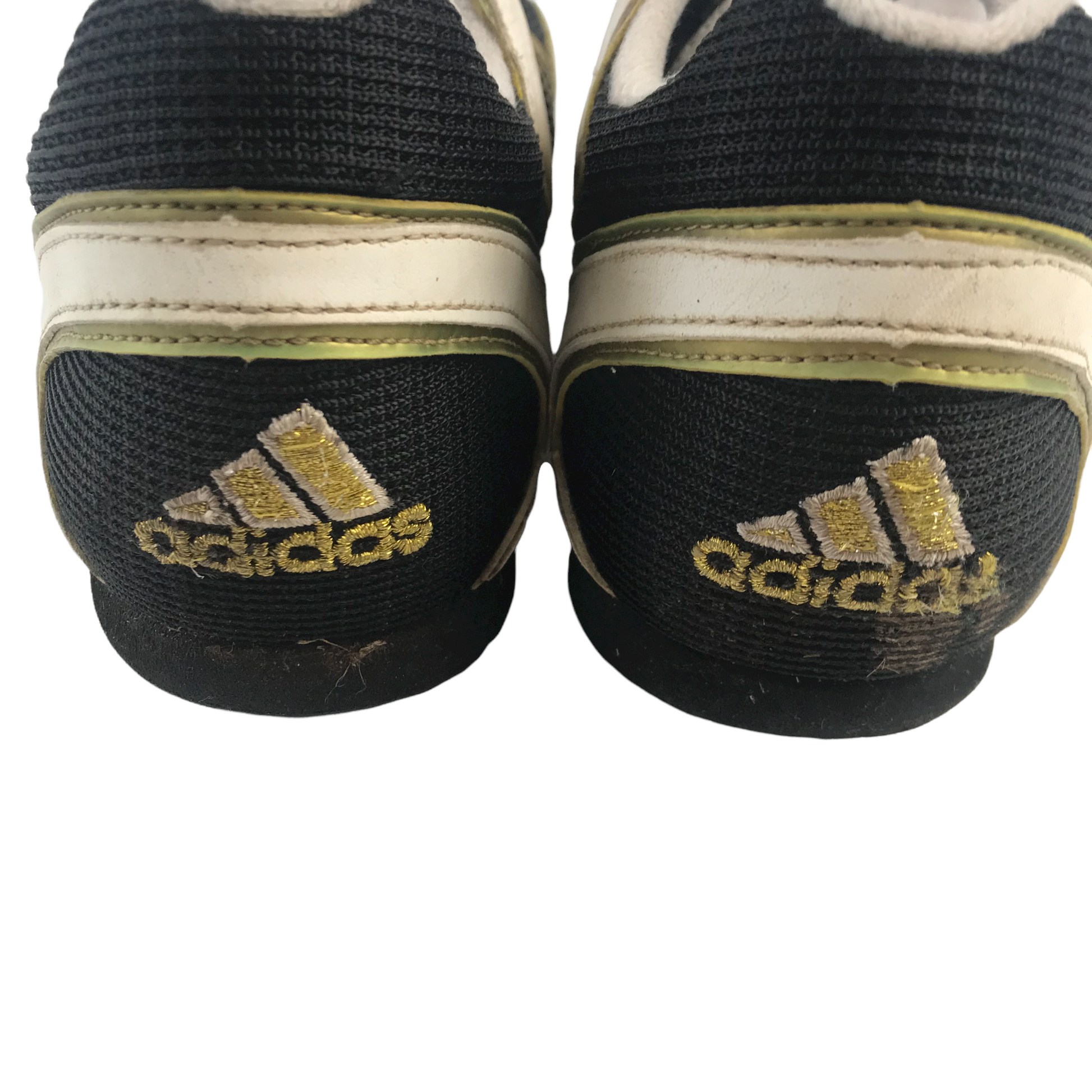 Adidas black and gold trainers cheap