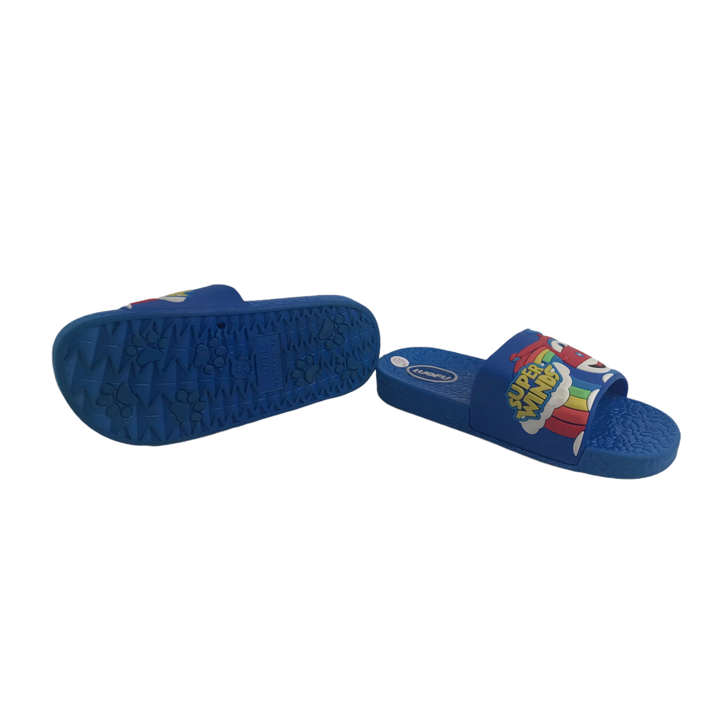 Luofu Blue Planes Sliders Shoe Size 13.5 (jr)