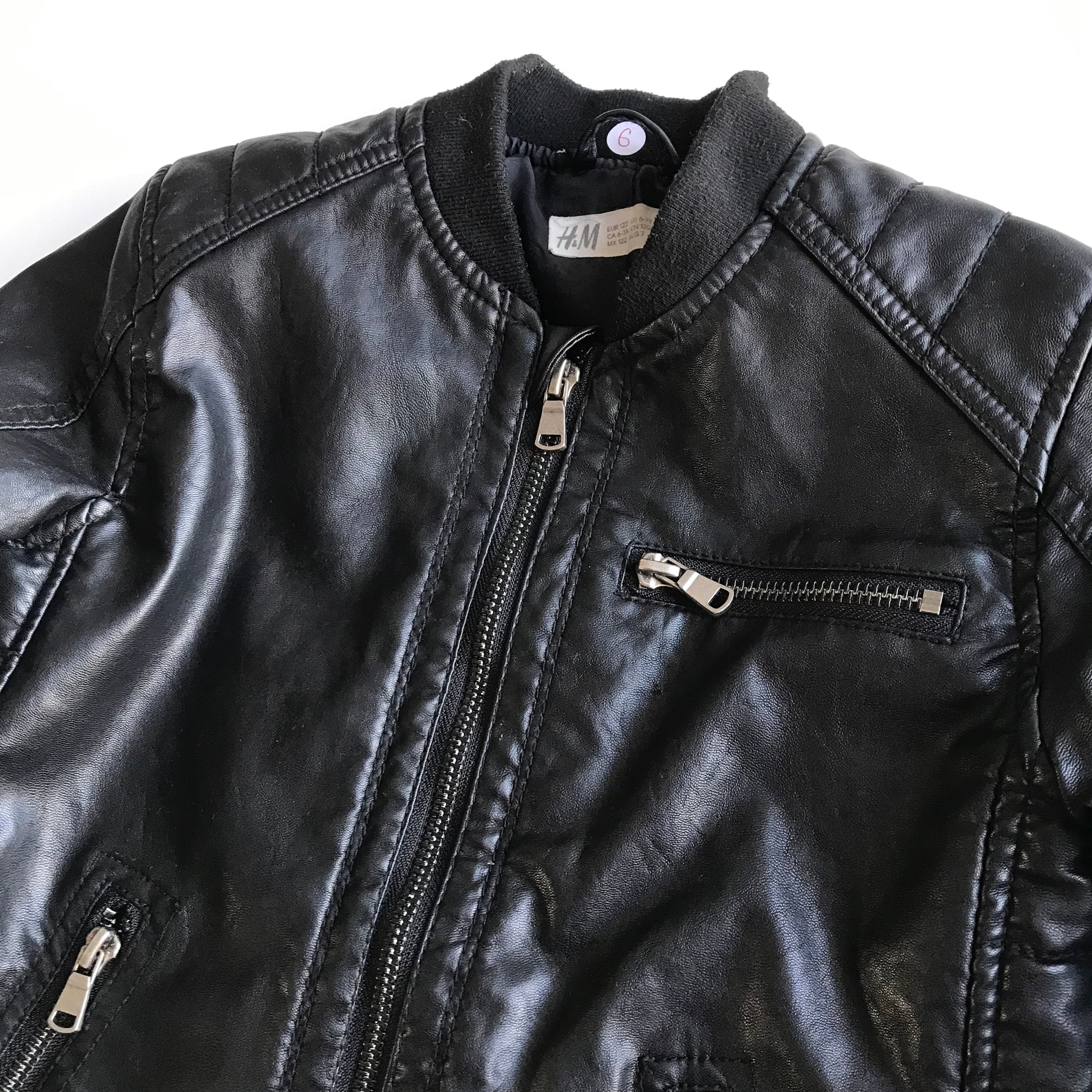 H&M Faux Leather Biker Jacket Age 6 – ApparelXchange CIC