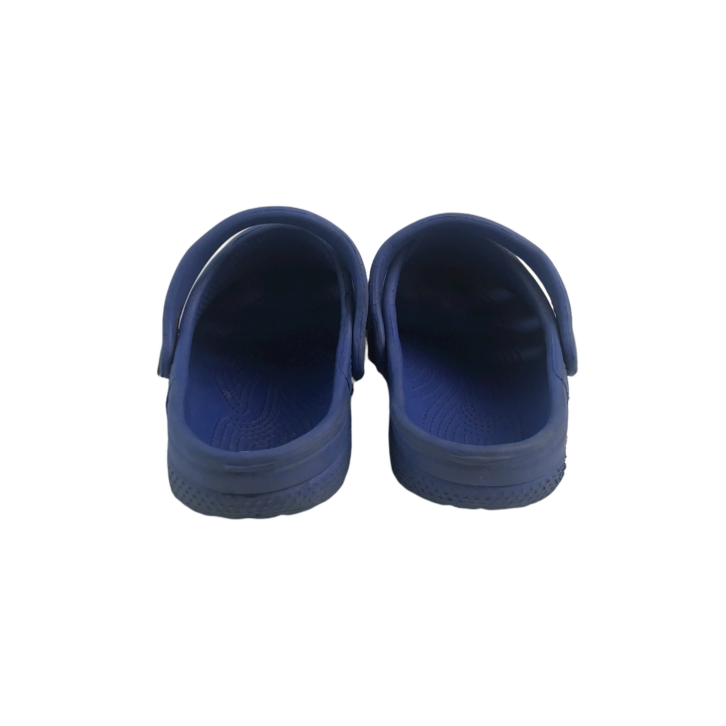 Navy Blue Football Clip Clogs Shoe Size 10.5 (jr)