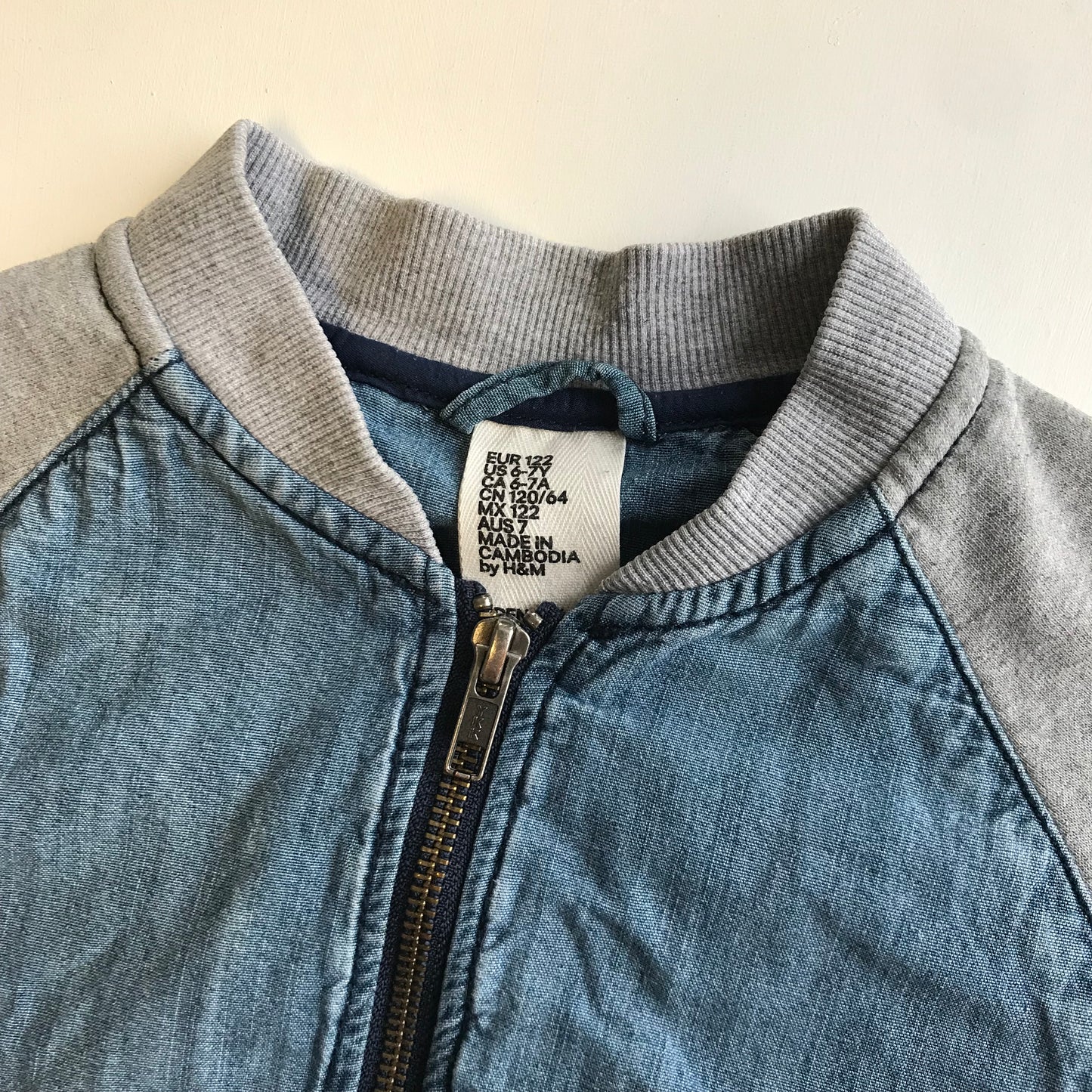 H&M Denim Bomber Jacket Age 6