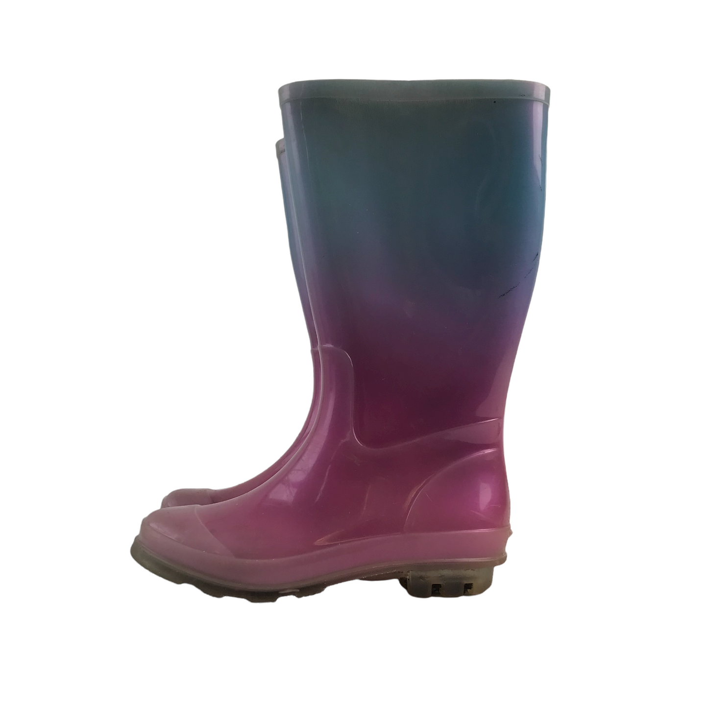 Pastel Blue and Pink  Wellies Shoe Size 11 (jr)