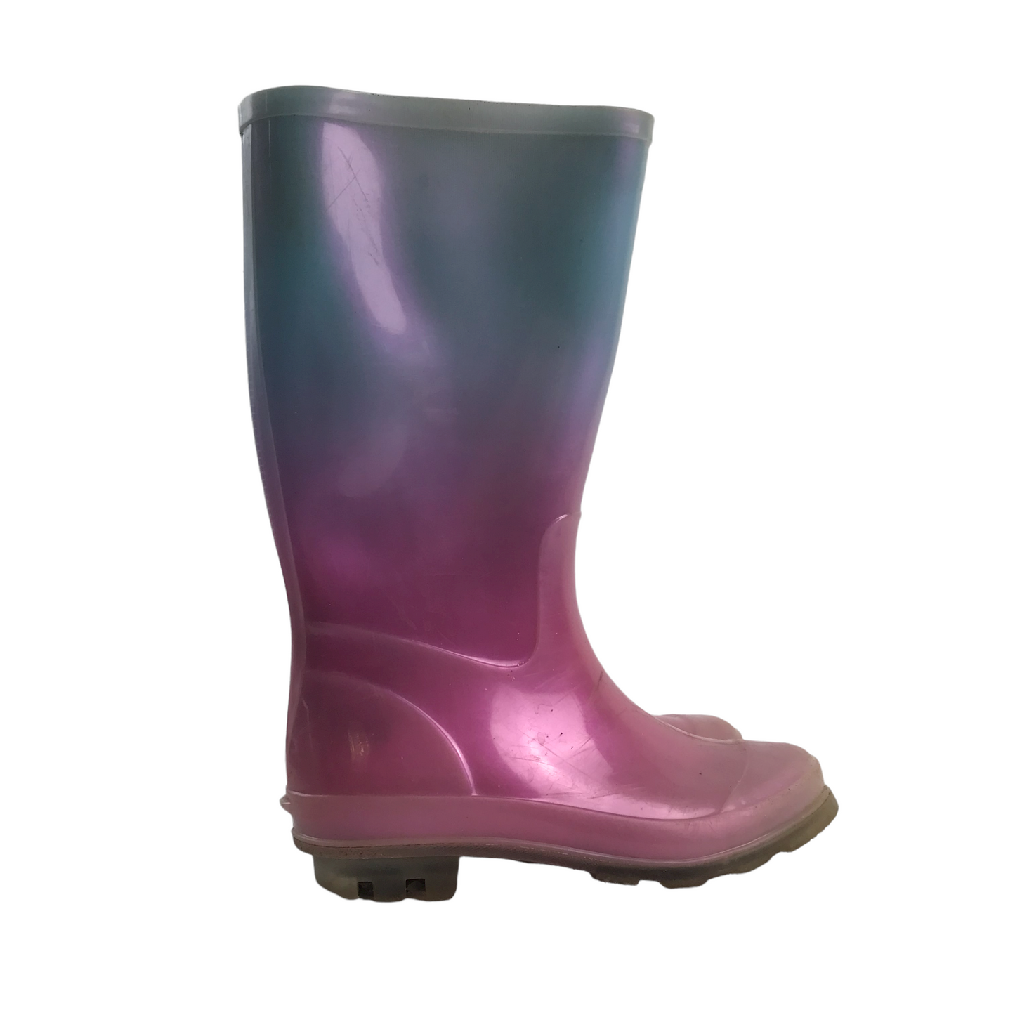 Pastel Blue and Pink  Wellies Shoe Size 11 (jr)