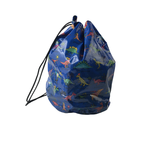 Blue Dinosaur Pouch Backpack