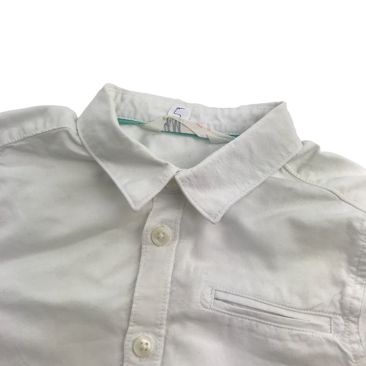 H&M White Short Sleeve Shirt Age 5