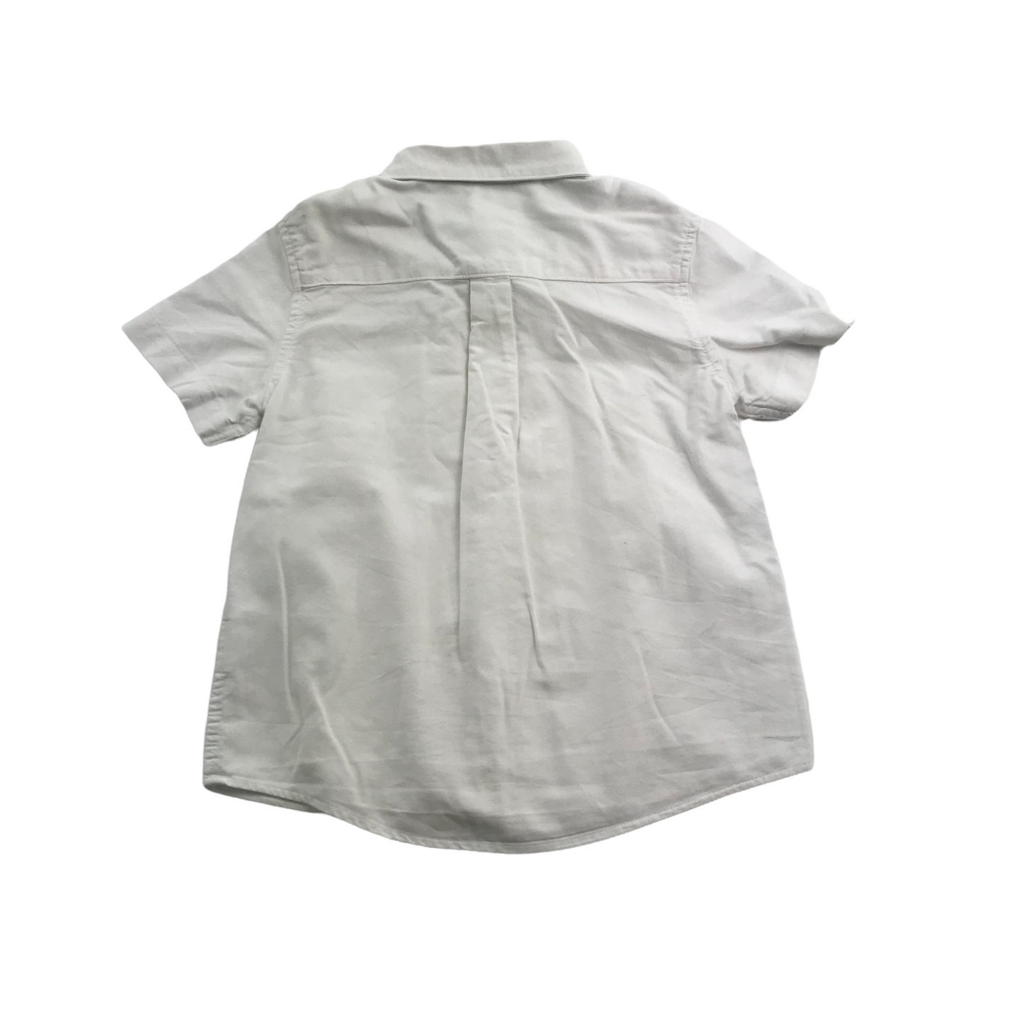 H&M White Short Sleeve Shirt Age 5