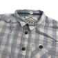 Matalan Light Blue and White Checked Short Sleeve Shirt Age 5