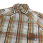Next Orange Checked Print Short Sleeve Shirt Age 6