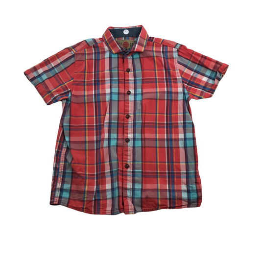 Next Red Cheeked Short Sleeve Shirt Age 6