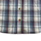 M&Co Blue Checked Short Sleeve Shirt Age 6