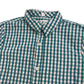 F&F Green and White Checked Short Sleeve Shirt Age 8
