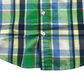 Green and Colourful Checked Short Sleeve Shirt Age 8