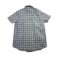 Next Light Blue and White Checked Short Sleeve Shirt Age 9