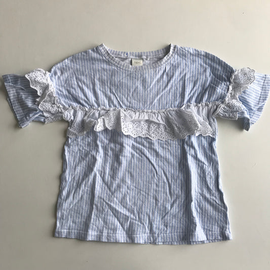 NEXT Light Blue Frilled Top Age 9