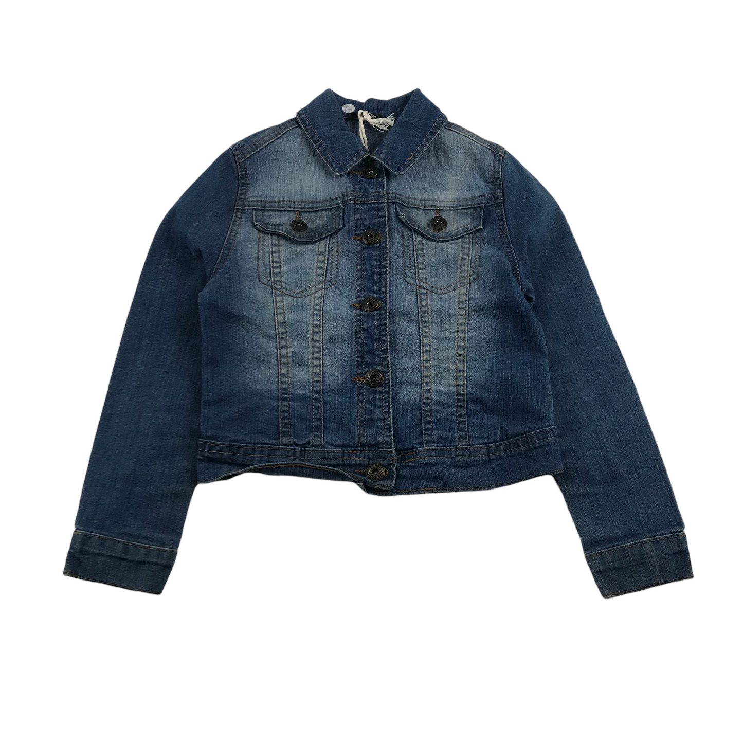 George Dark Faded Detailing Denim Jacket Age 5