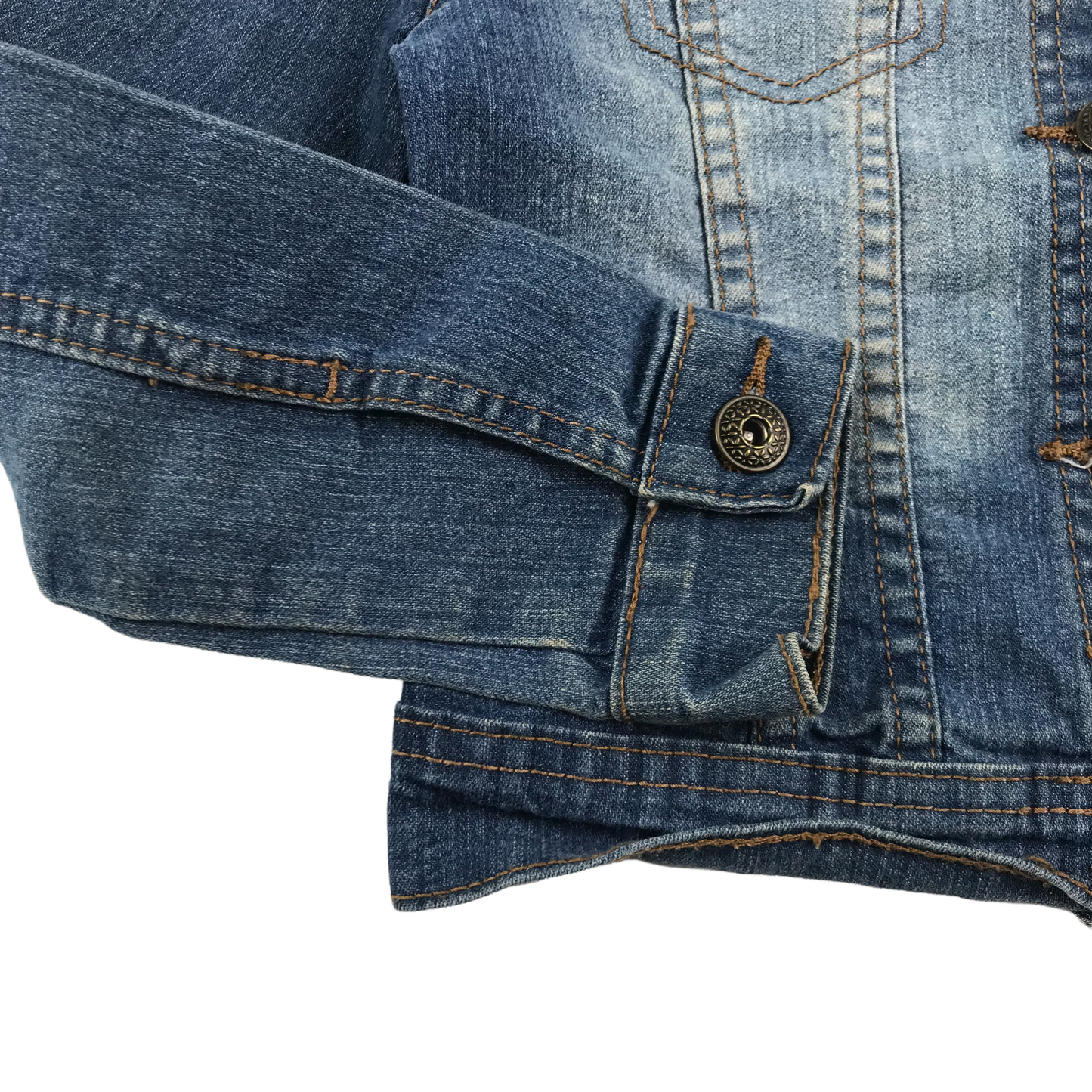 George Dark Faded Detailing Denim Jacket Age 5