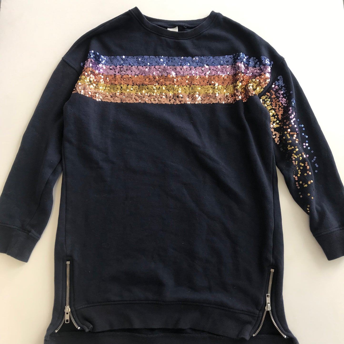 NEXT Long Sweatshirt with Sequins Age 11