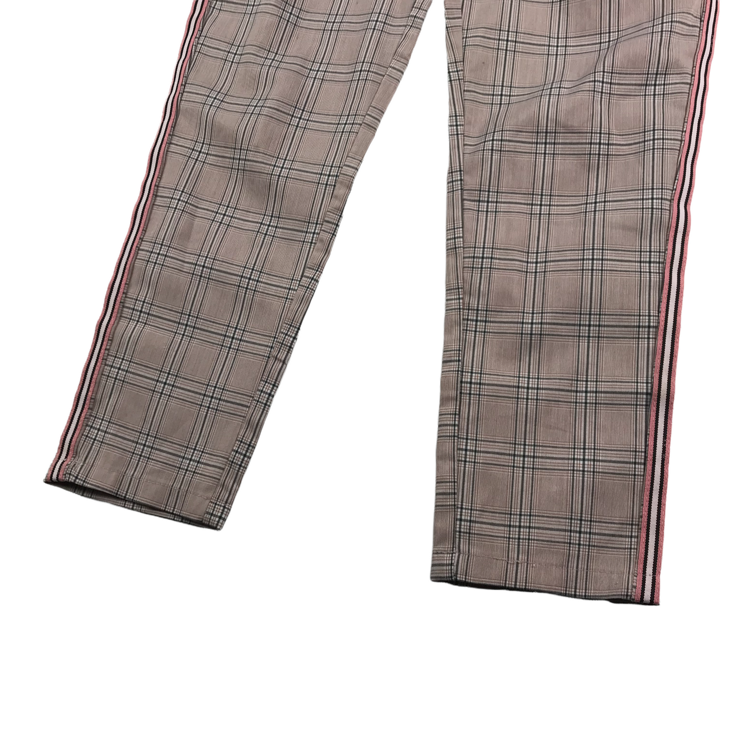 Next Light Pink Checked Summer Trousers Age 8