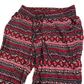 H&M Red Pattern Summer Trousers Women's Size S