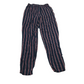 H&M Navy and Red Stripy Summer Trousers Women's Size S