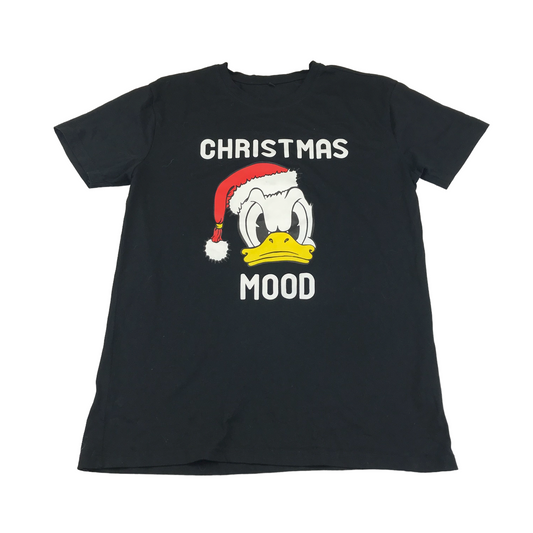 Disney Donald Duck Black Christmas T-shirt Men's Size M