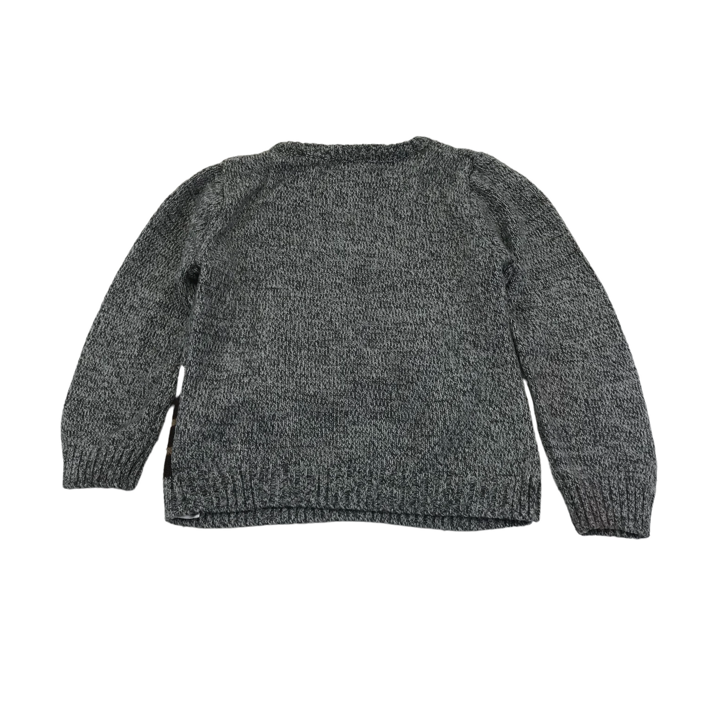 F&F Grey Santa Christmas Jumper Age 4