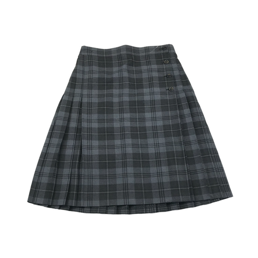 Dunairn Grey Tartan Skirt Size W24 L20