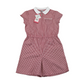 Tu Red School Gingham Summer Jumpsuit Age 9