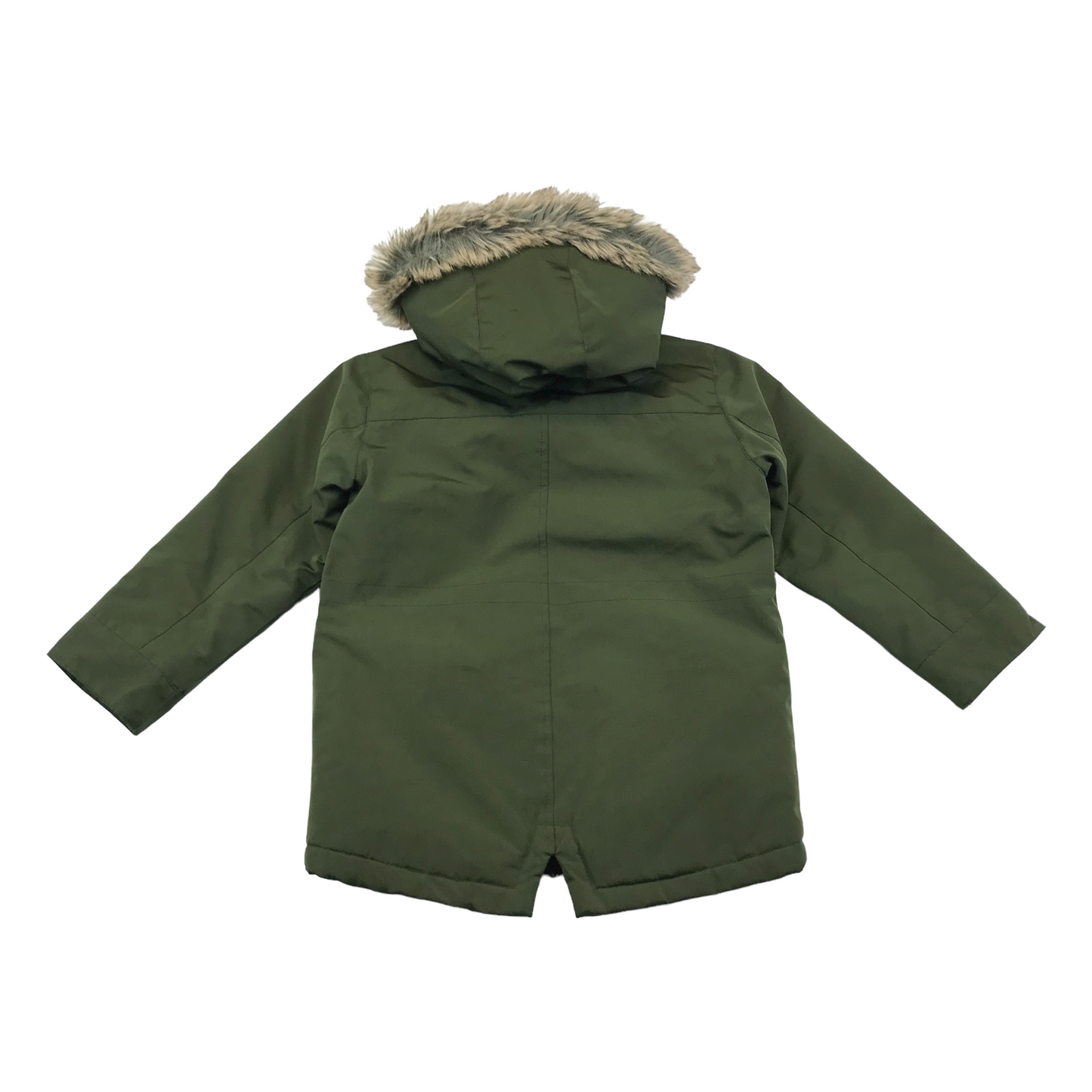 Next Khaki Green Warm Lined Jacket Age 4