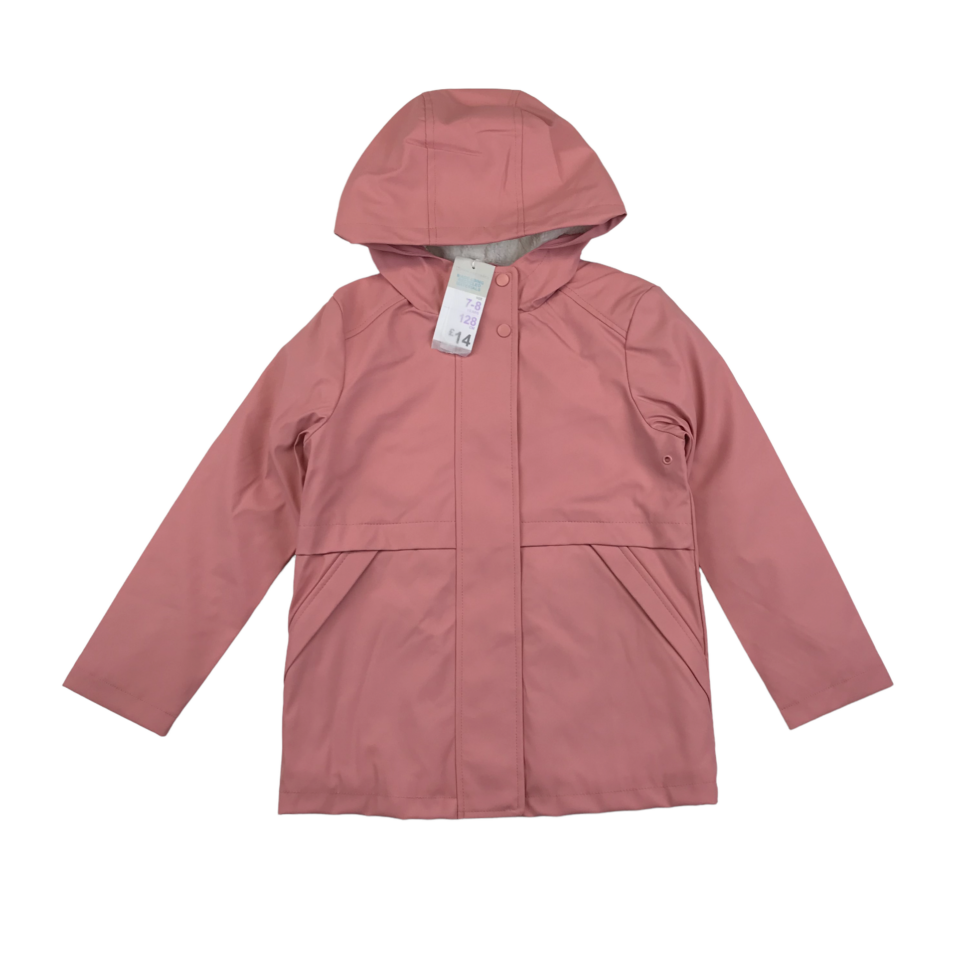 Primark Pink Warm Lined Rain Jacket Age 7 ApparelXchange CIC