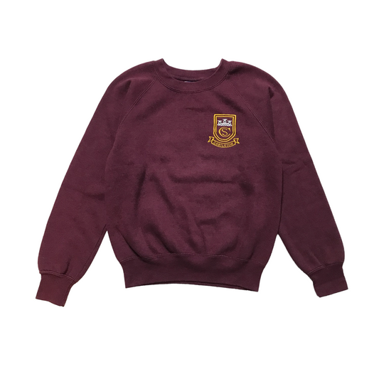 *Castleton Primary Burgundy Crewneck Sweatshirt