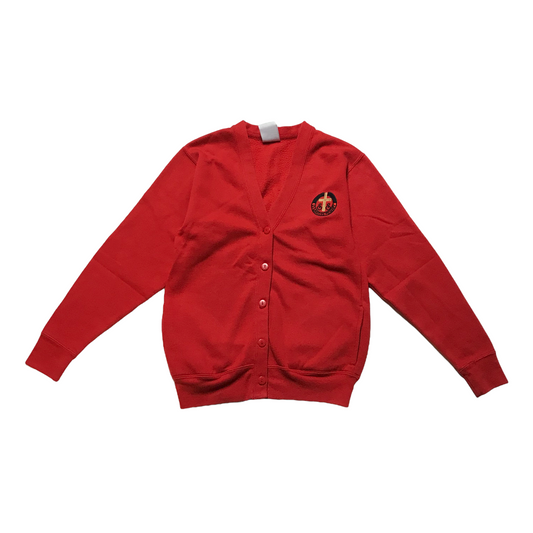 St. Saviours Primary Red Sweatshirt Cardigan