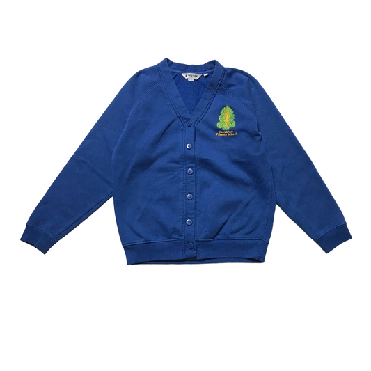 Blackfriars Primary Royal Blue Sweatshirt Cardigan