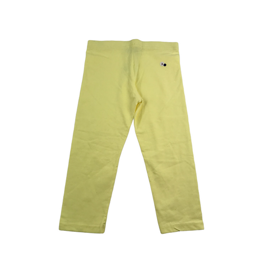 Primark Yellow 3/4 Leggings Age 7