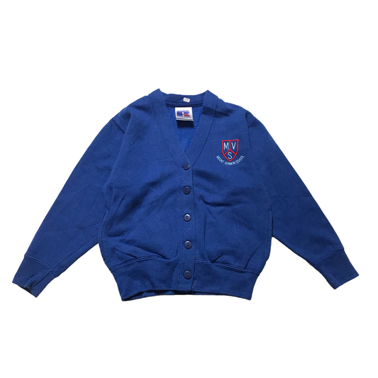 Mount Vernon Primary Royal Blue Sweatshirt Cardigan